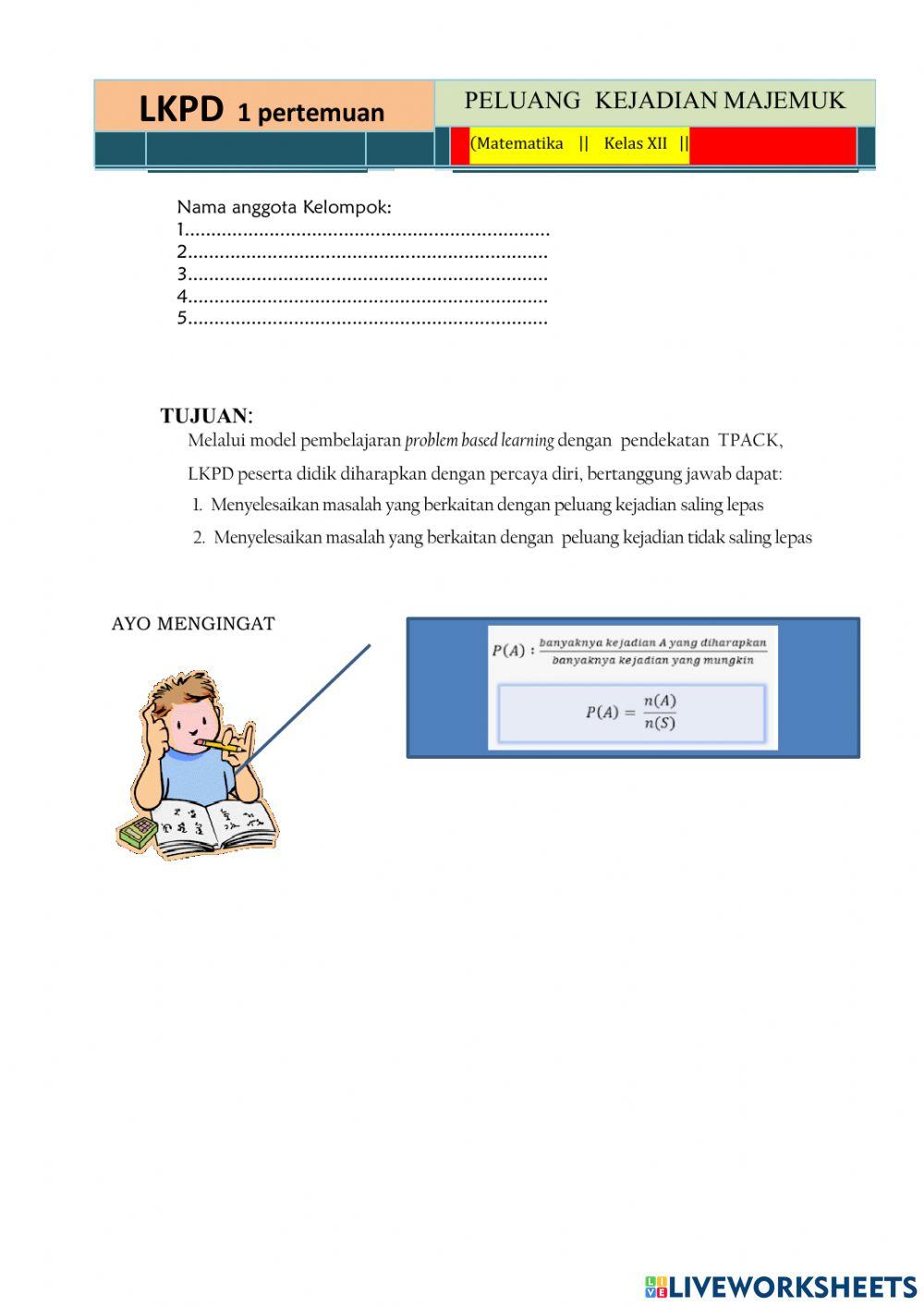Lkpd peluang majemuk