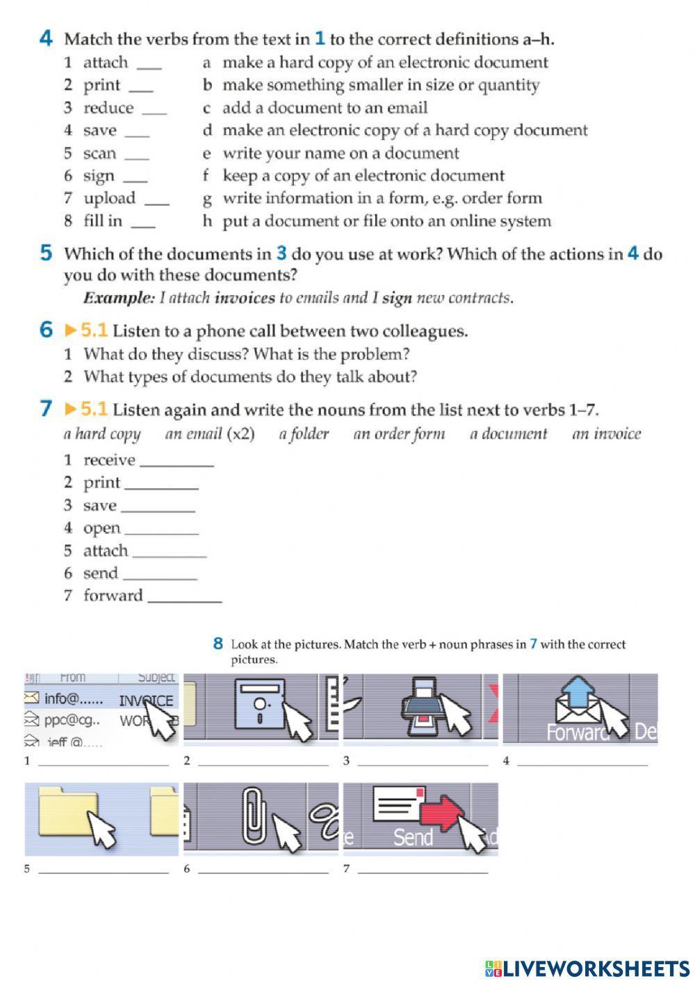 Documents and correspondence