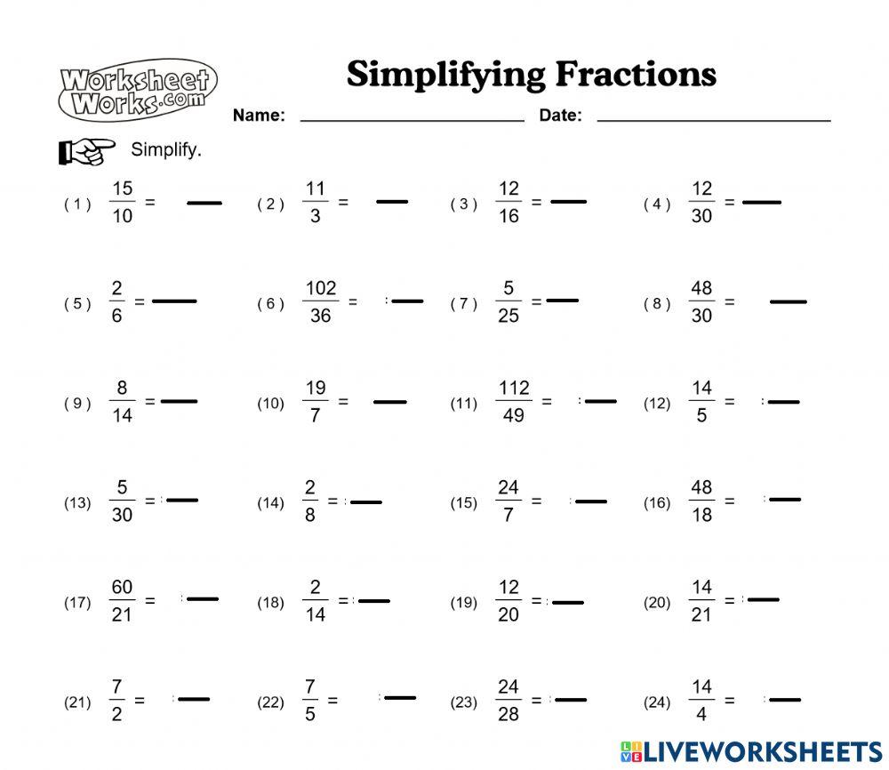 Upraszczanie ułamków zwykłych