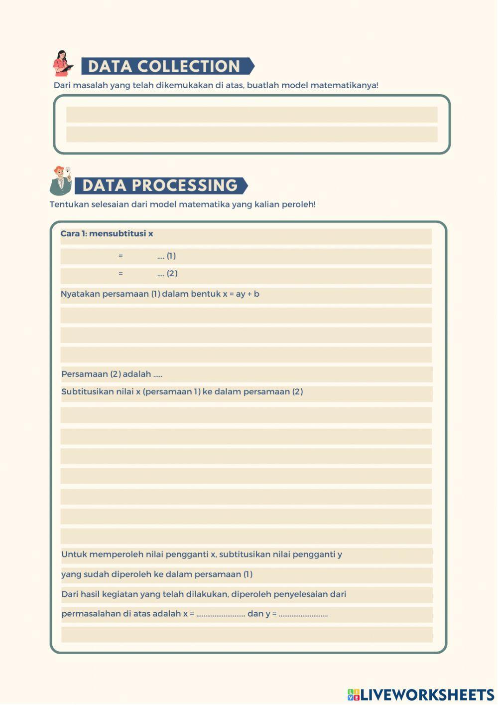E-LKPD berbasis Discovery Learning materi SPLDV