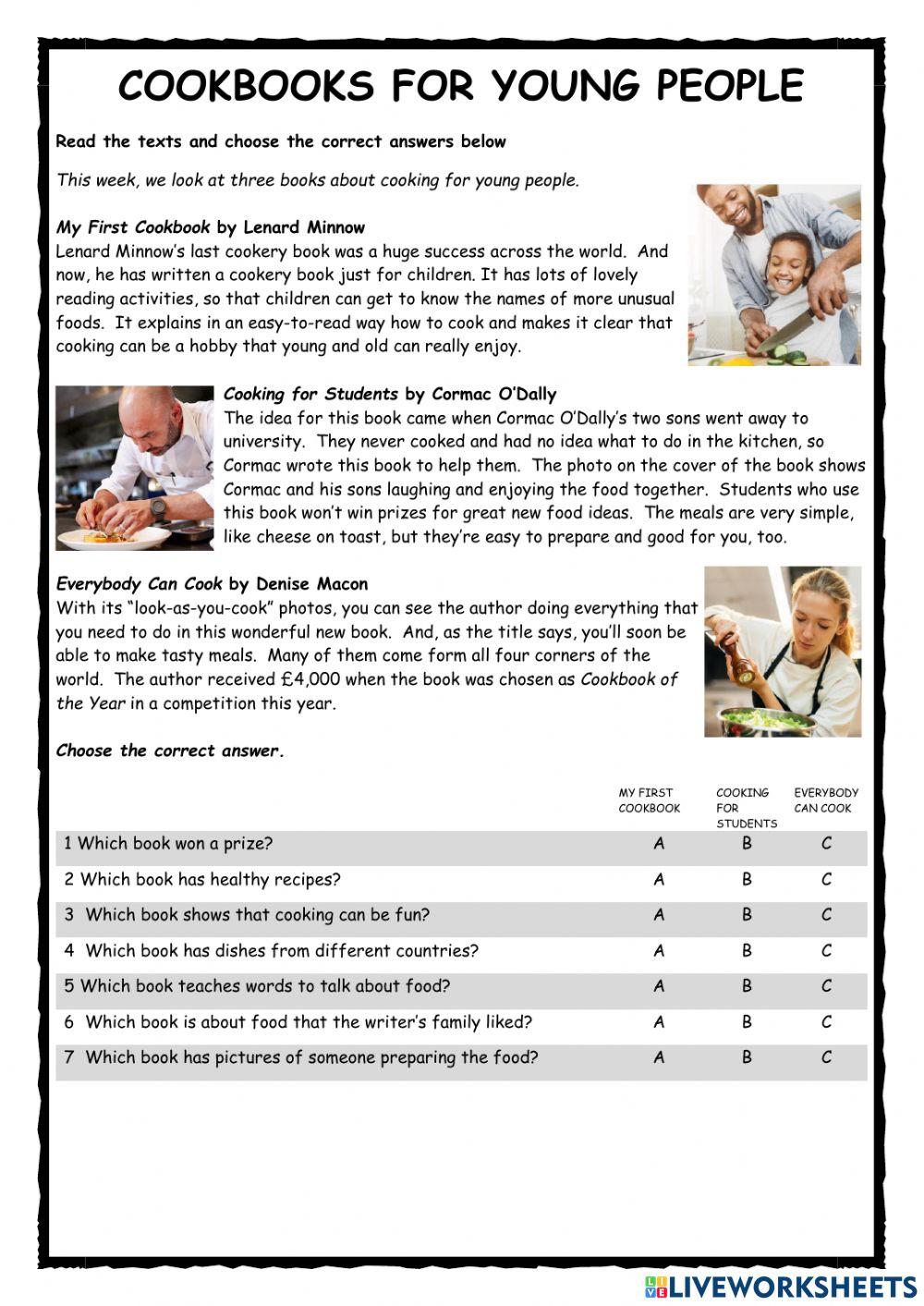 Cookbooks for Young People Reader