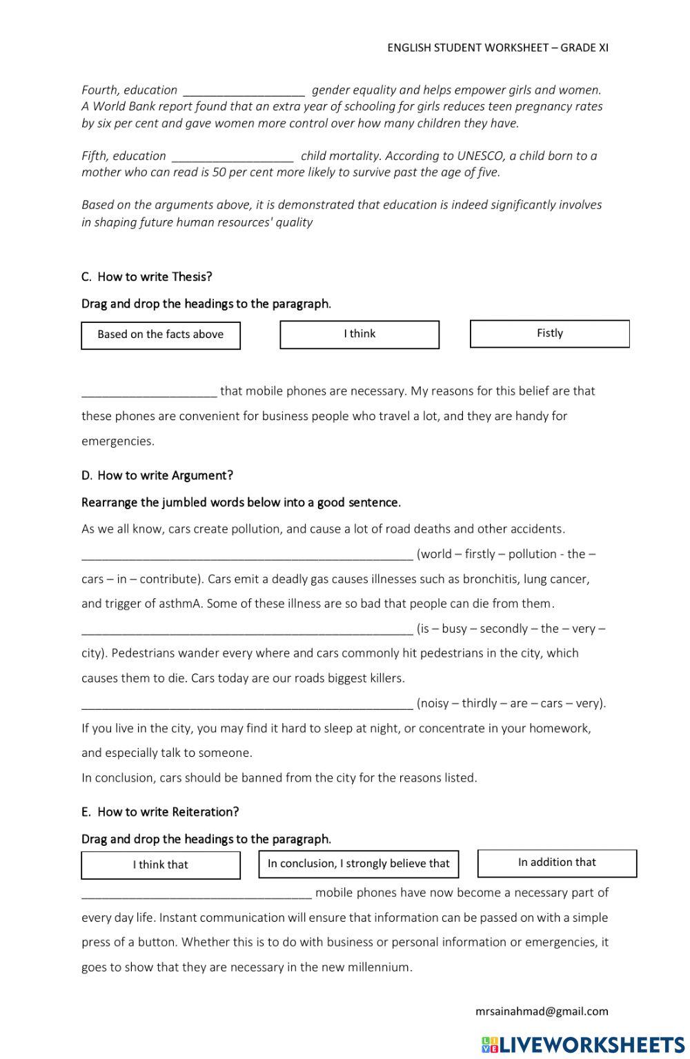 Analytical Exposition