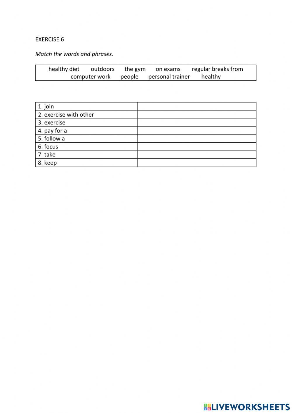 IE0, Unit 8, Listening and Speaking, Exercise 6