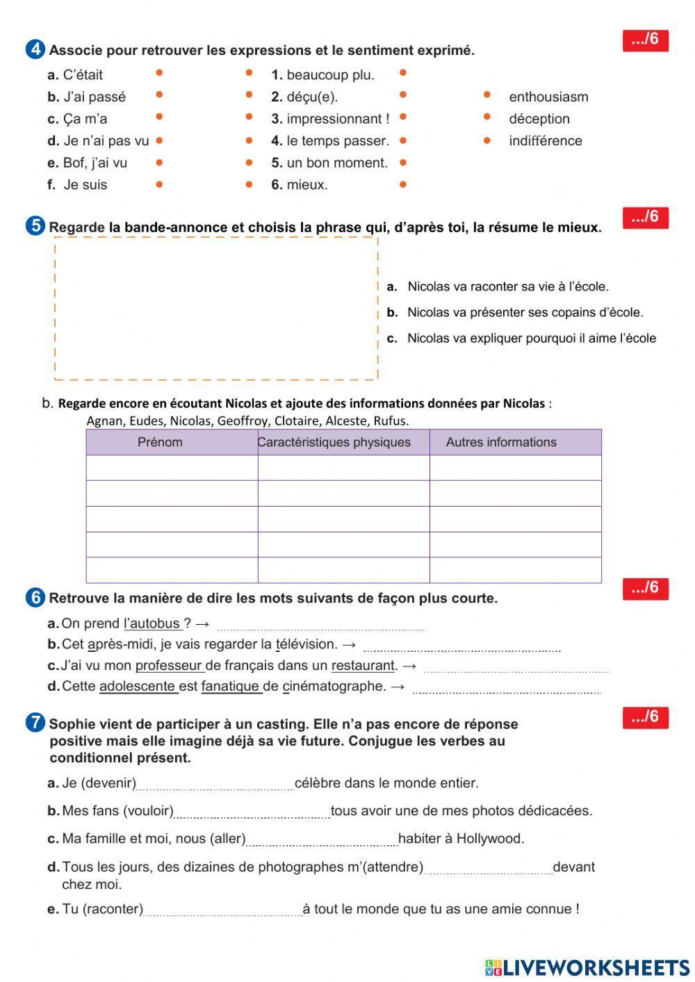Evaluation: Au cinéma