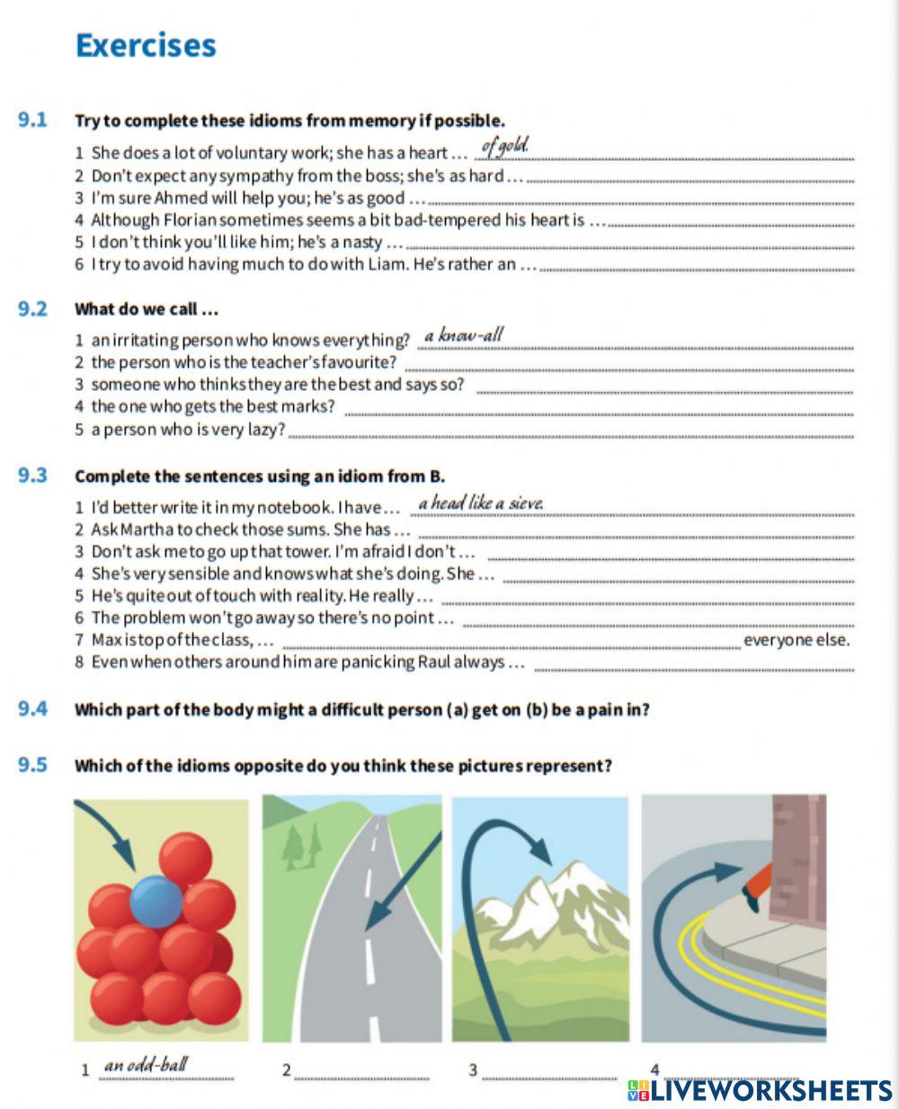 Unit 9: Idioms describing people