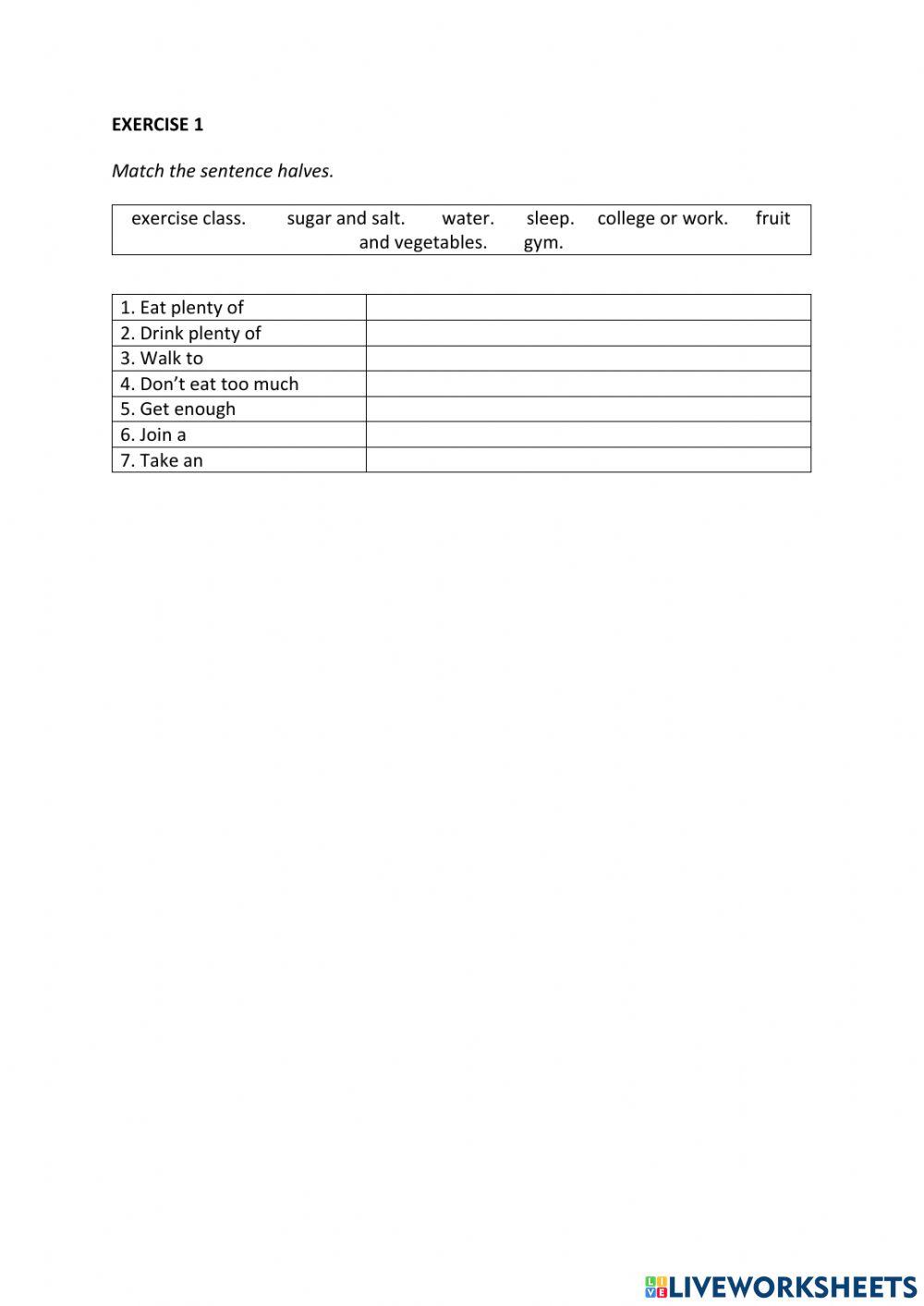 IE0, Unit 8, Reading and Writing, Exercise 1