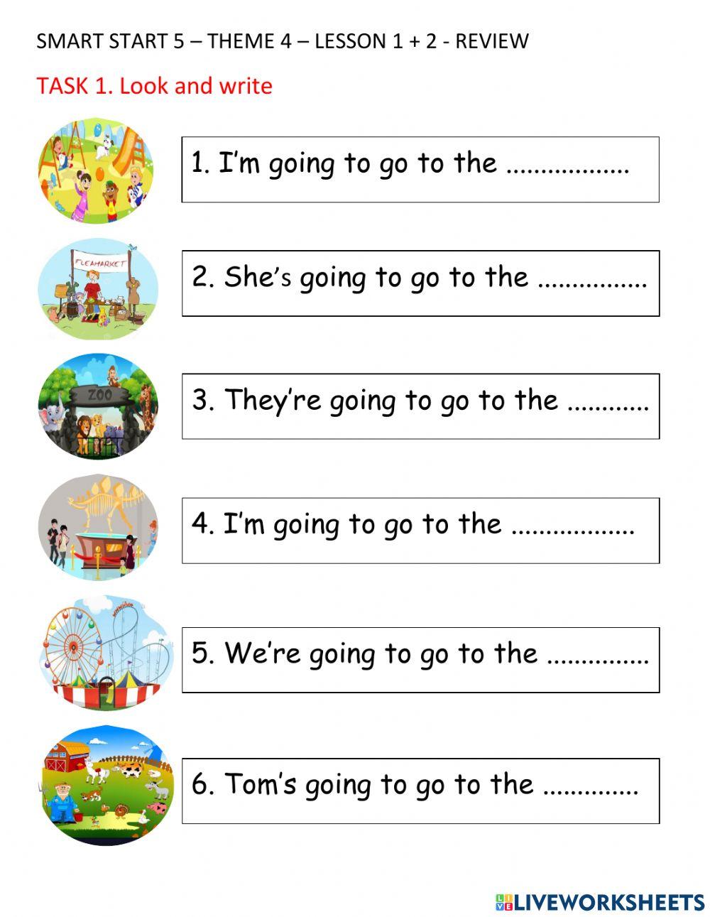 Smart start 5 - theme 4 - review lesson 1, 2