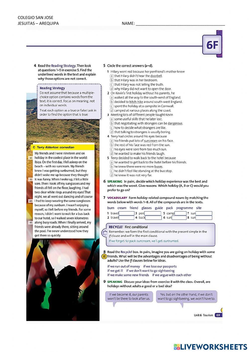 Holidays without parents