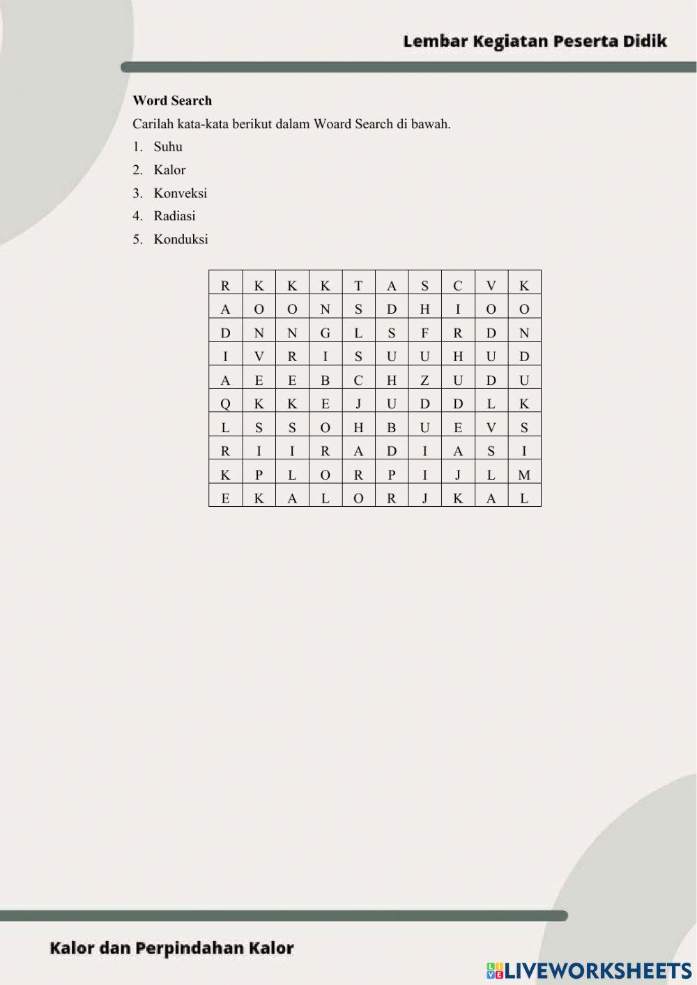 Kalor dan Perpindahan Kalor