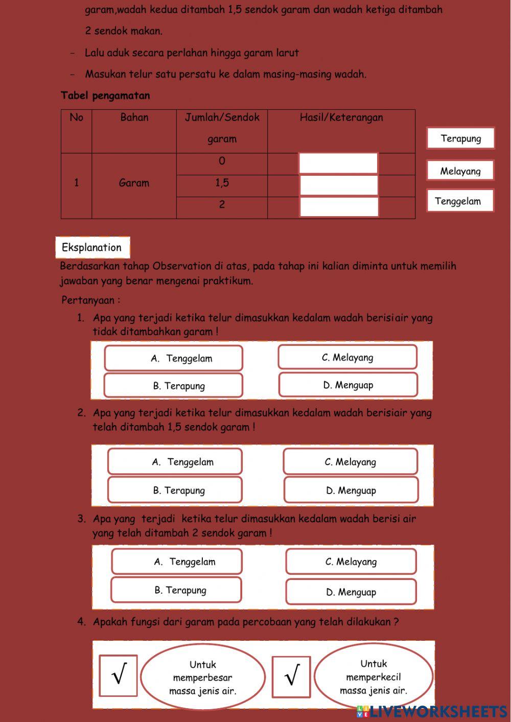 LKPD Hukum Archimedes