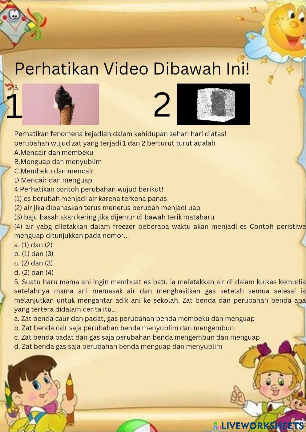 Perubahan Wujud Benda