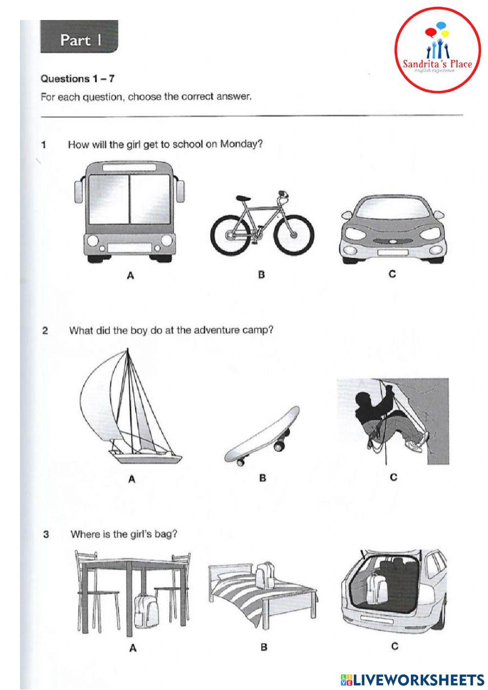 B1 Preliminary FOR SCHOOLS Practice Test Plus - TEST 2