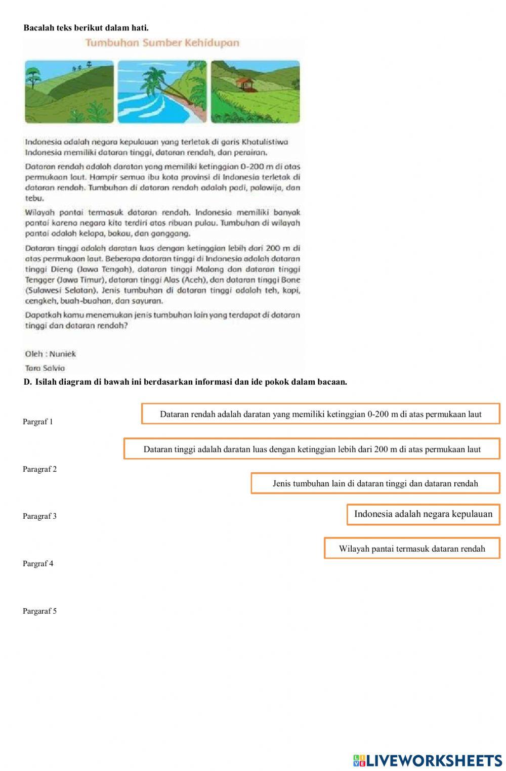 LKPD aksi 4 tema 1 kelas 6