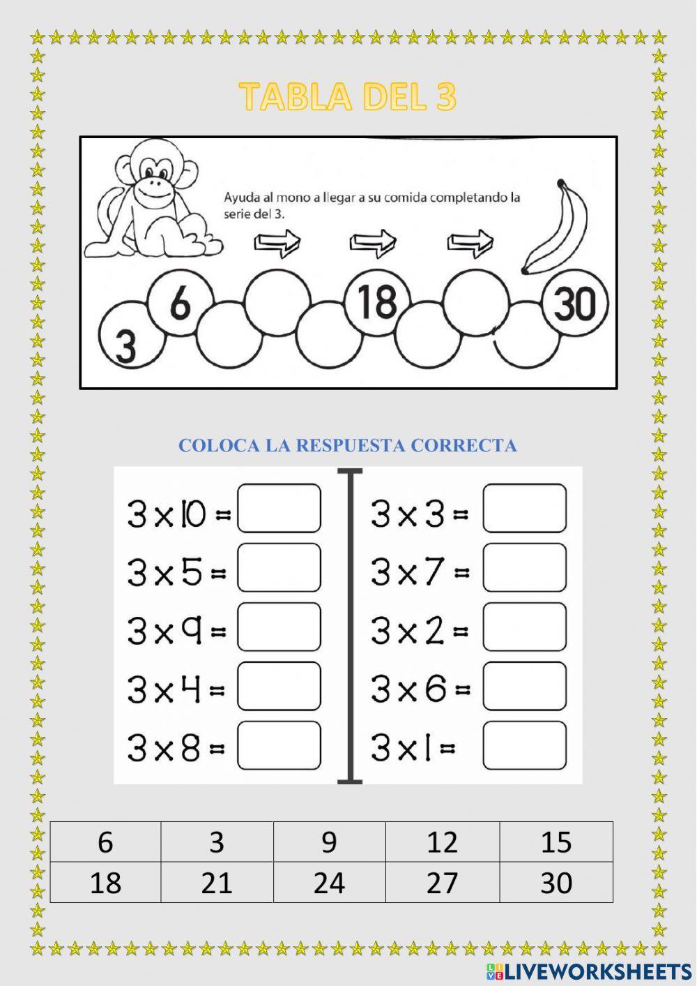 Repaso tablas hasta el 5