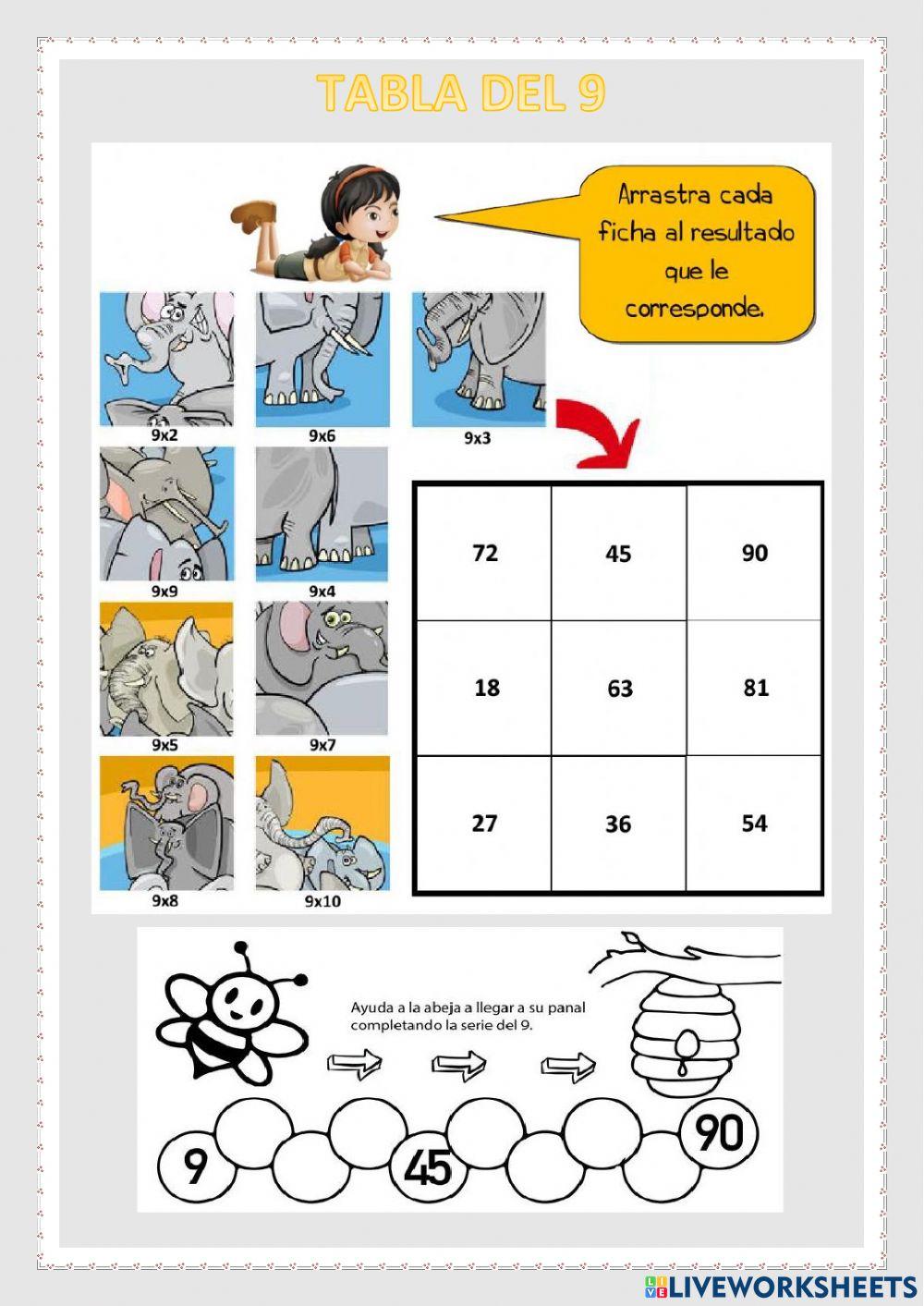 Multiplicaciones hasta el 10