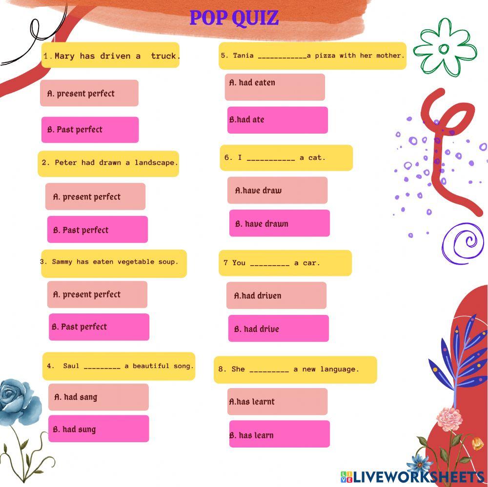 Present perfect vs Past perfect
