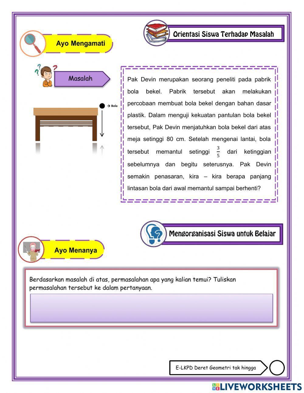 Deret geometri tak hingga