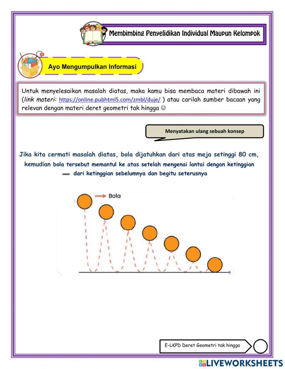 Deret geometri tak hingga