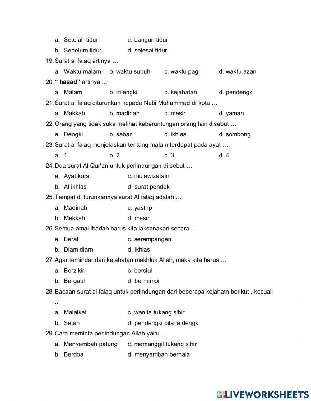 Al quran hadits kls 3