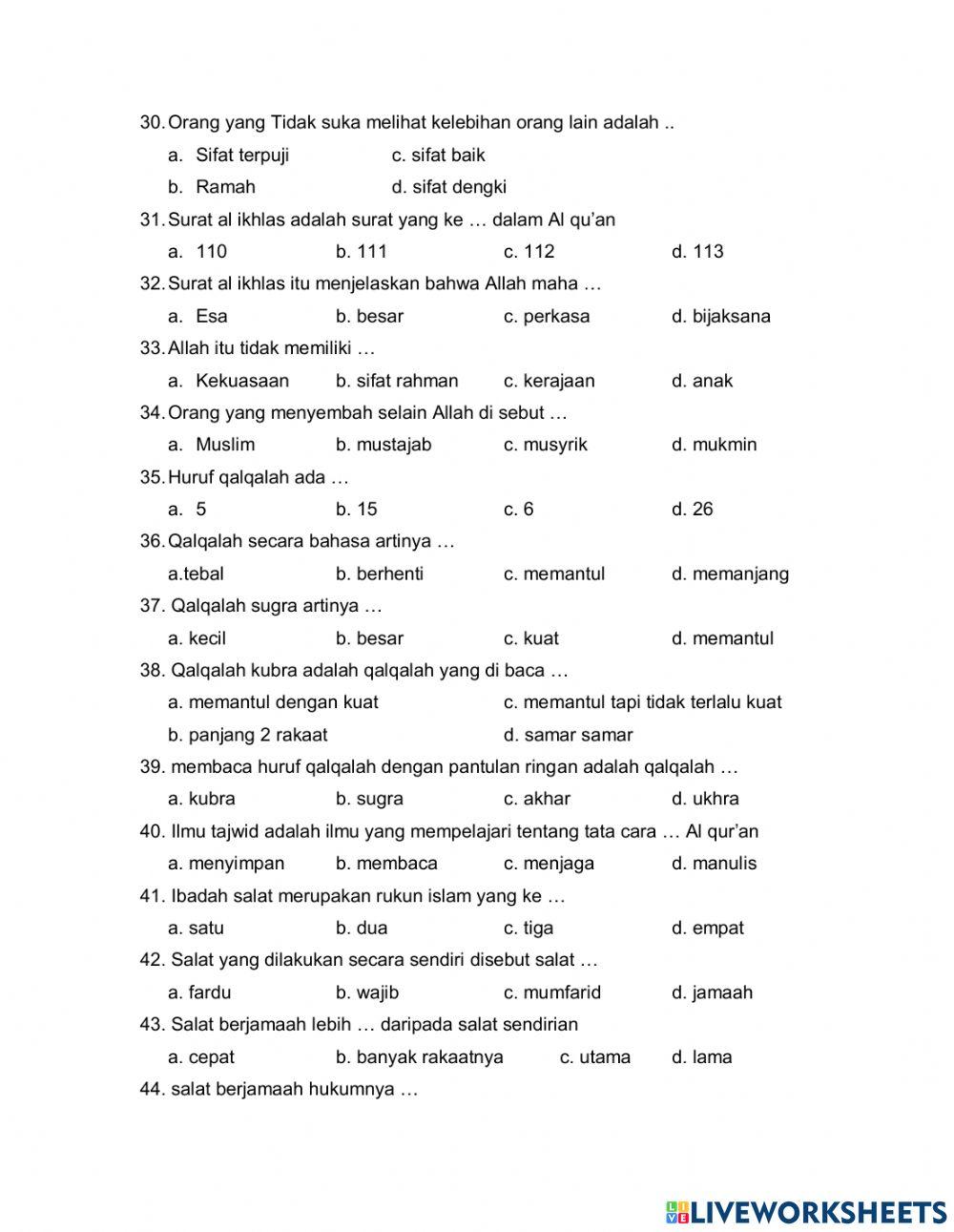Al quran hadits kls 3
