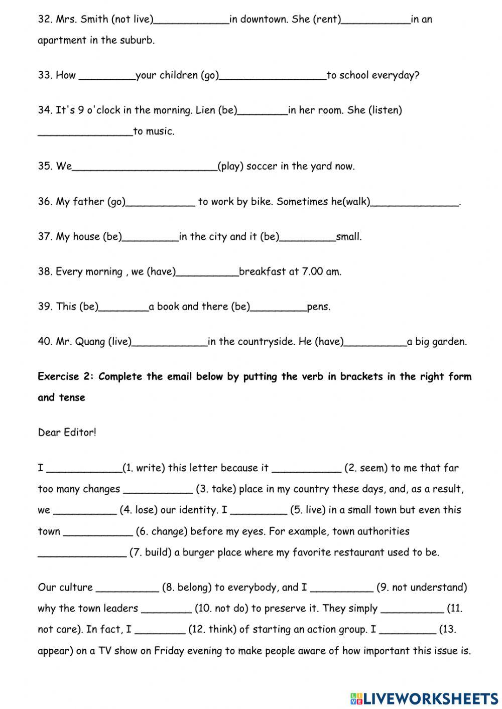 Present simple or present continuous