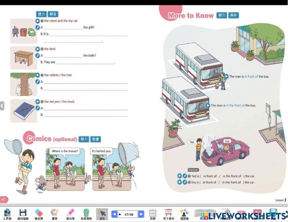Preposition & There is-are