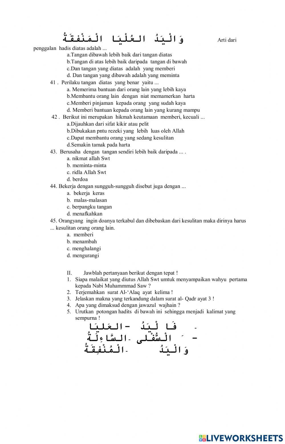 Pas qurdis kelas 6 new