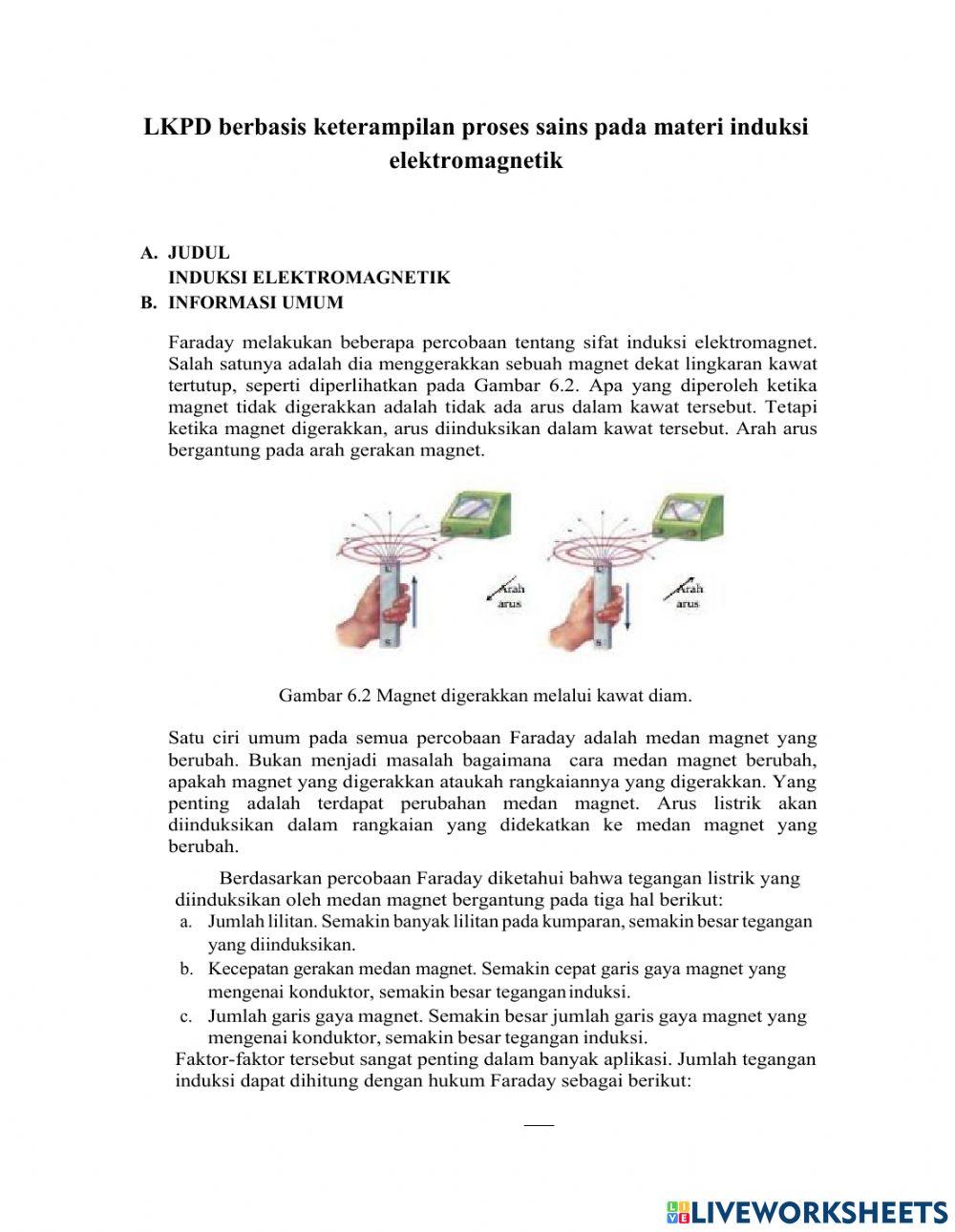 Lkpd induksi elektromagnetik