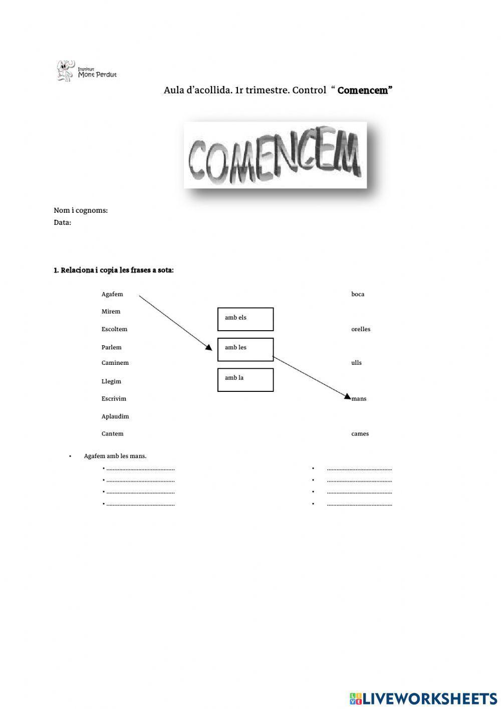 PROVA QUADERNS COMENCEM 1r trimestre