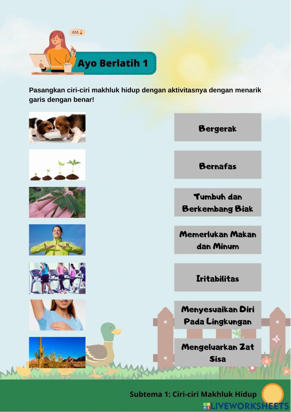 Ciri-ciri makhluk hidup