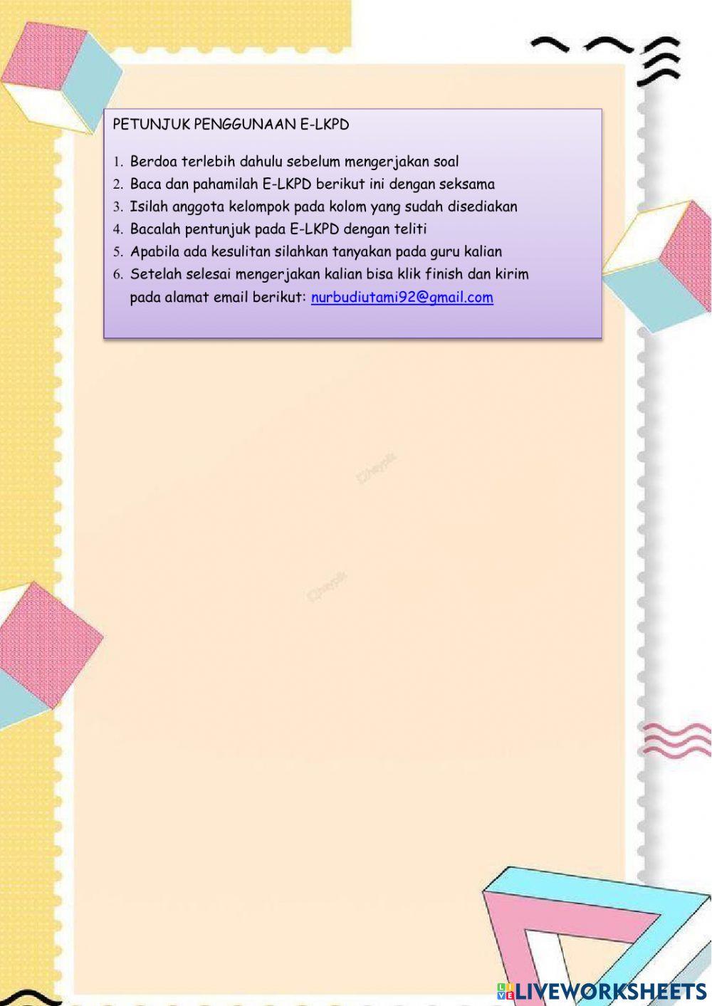 LKPD TEMA 4 Subtema 1 PB 1