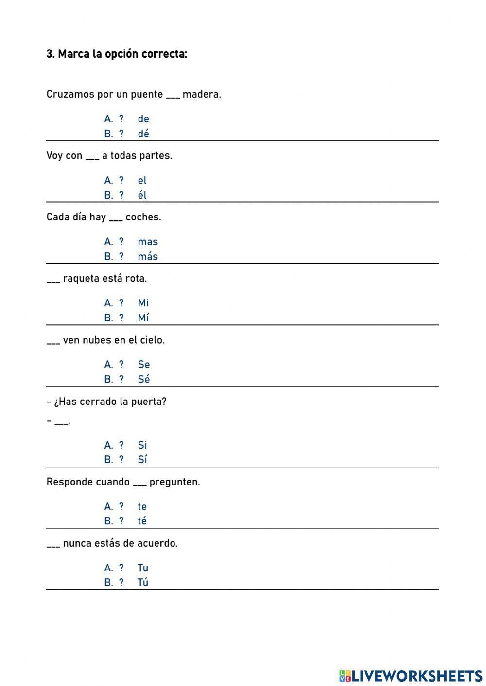 Tilde diacrítica en monosílabos