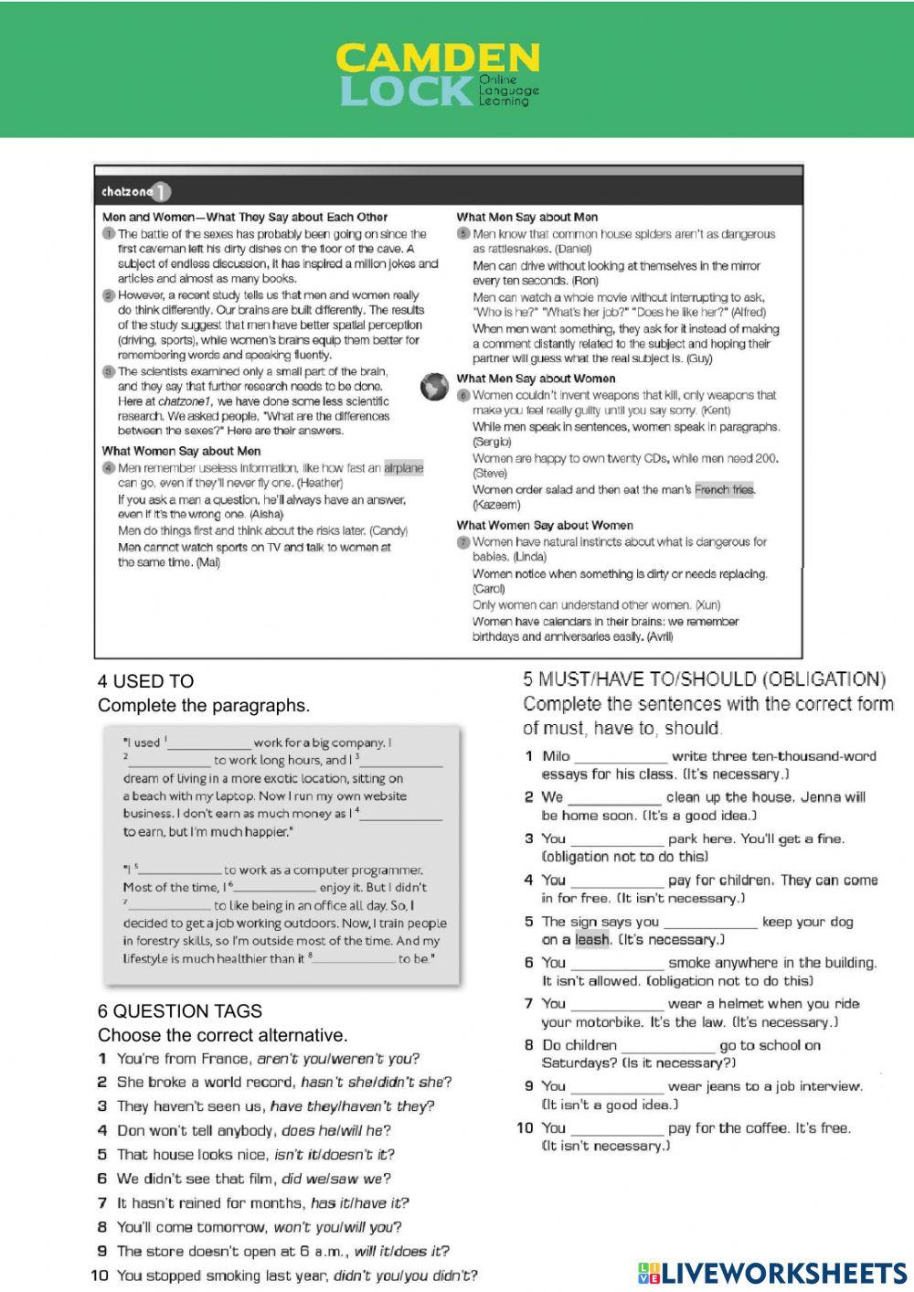 Camden lock - exam b1
