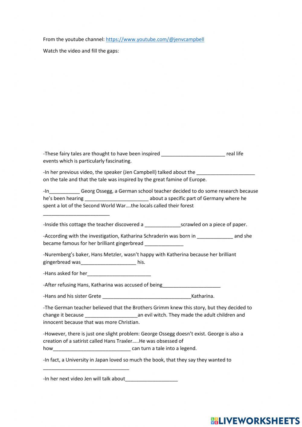 The true story of Hansel and Gretel