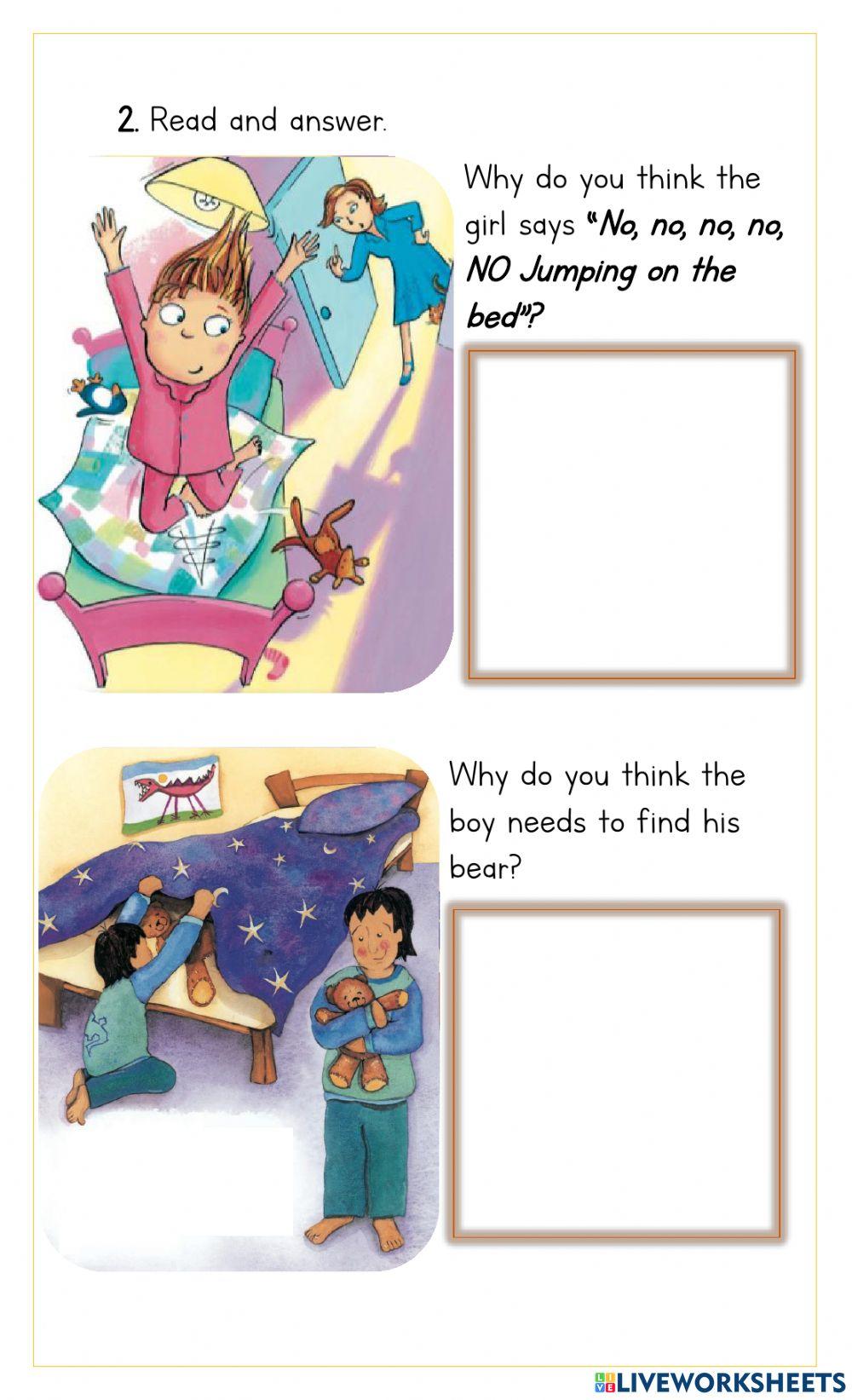 Reading comprehension - Book: Family Poems