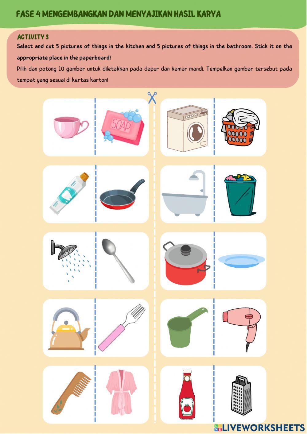 Things in The Kitchen and Bathroom