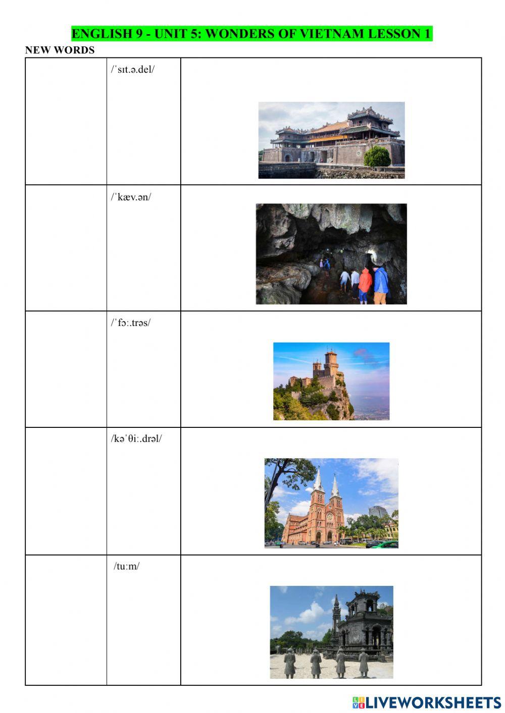 E9 - Unit 5 - L1(Vocabulary 1 and Listening)