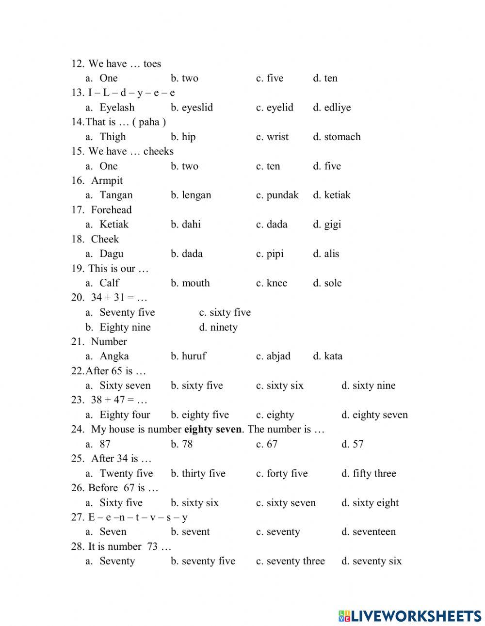 Bahasa inggris kls 3