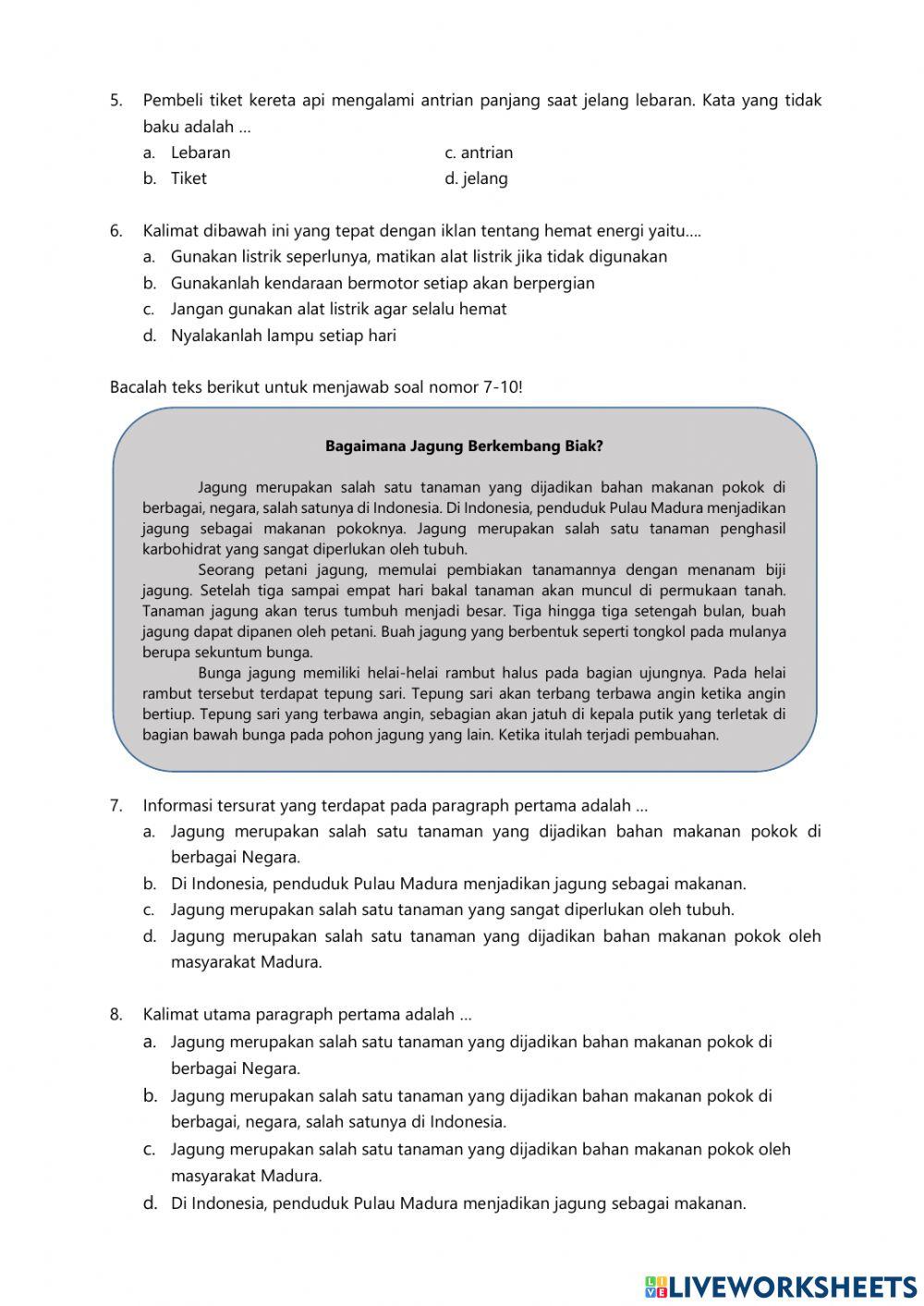 PAS tema 1-Bahasa Indonesia