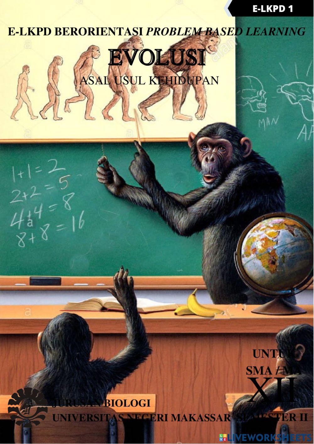 E-LKPD BERORIENTASI PROBLEM BASED LEARNING-Evolusi-Asal