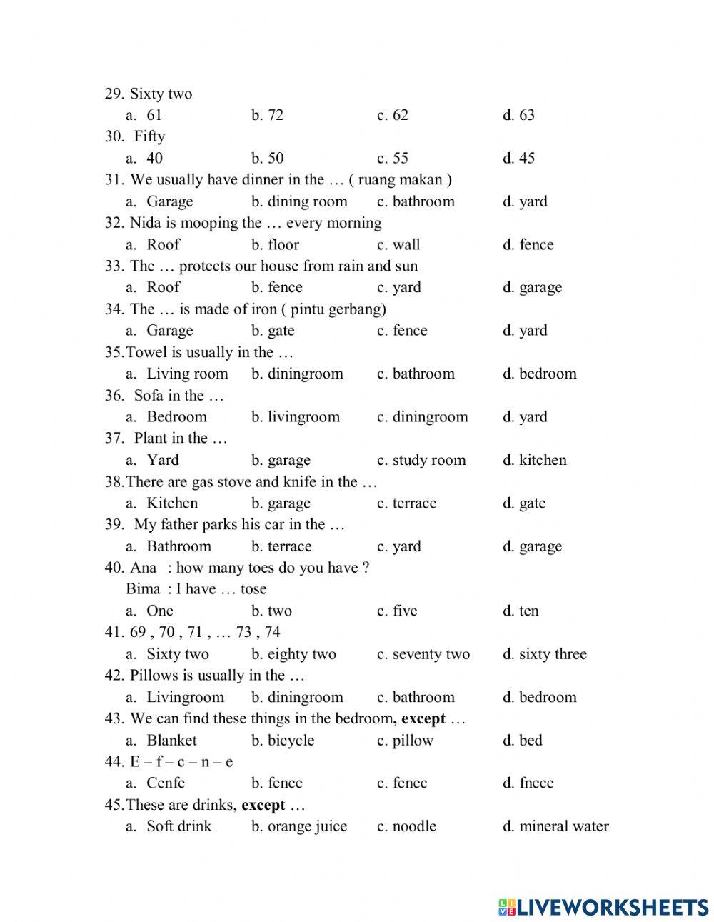 Bahasa inggris kelas 3