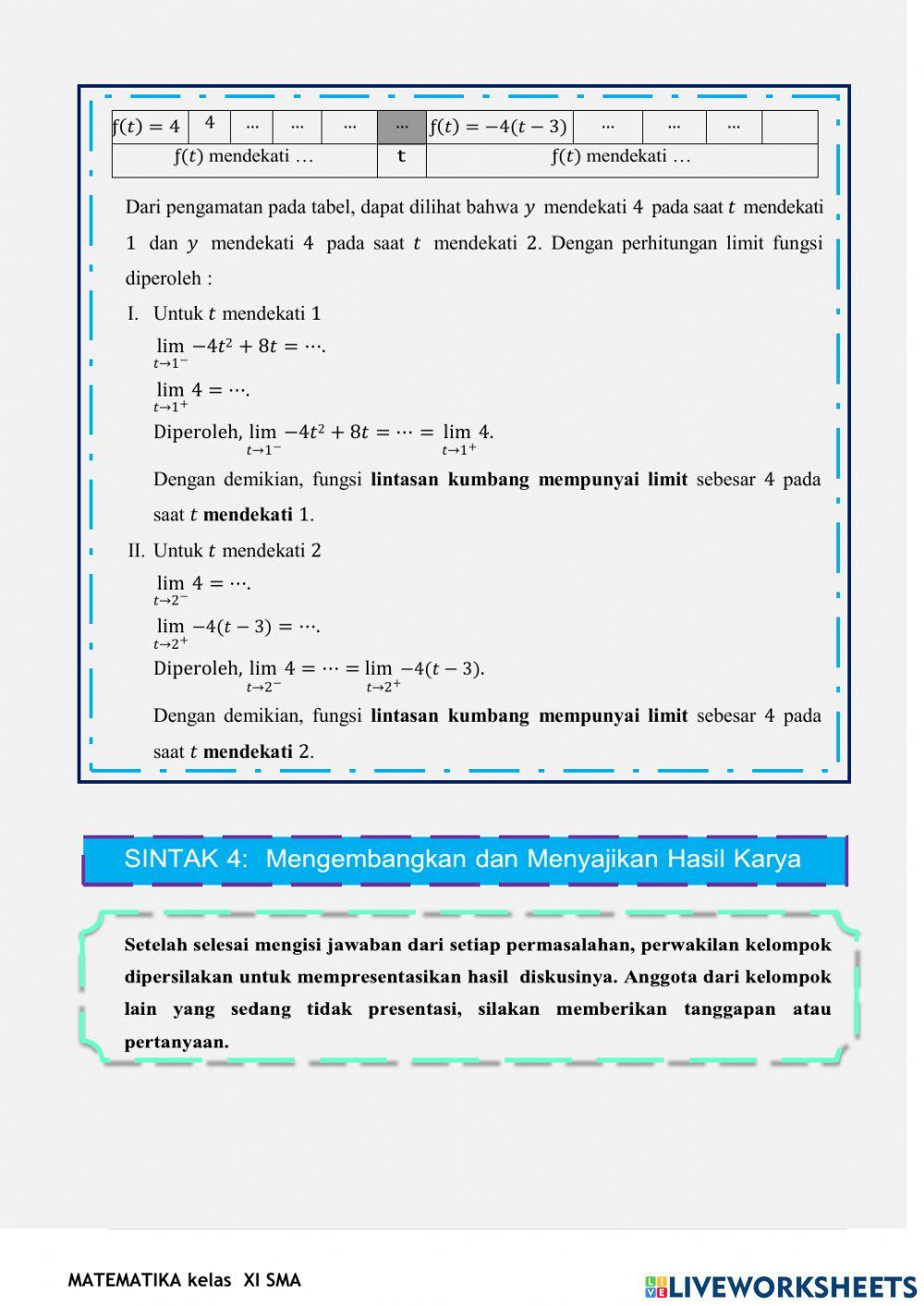 Lkpd sifat limit fungsi aljabar