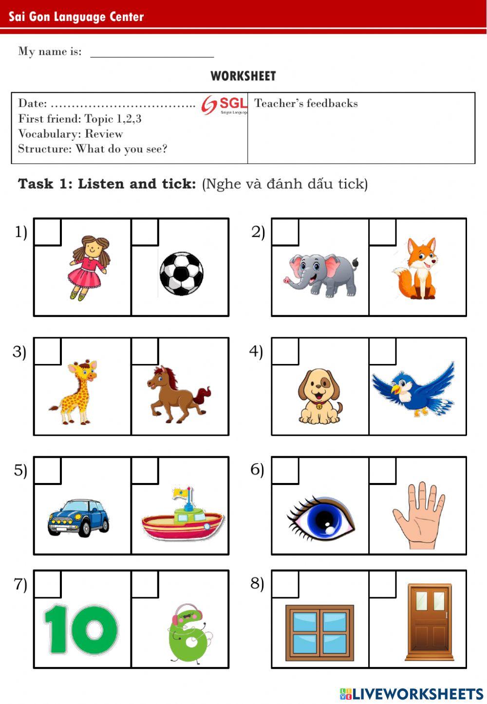 First friend - Review for term test U1,2,3