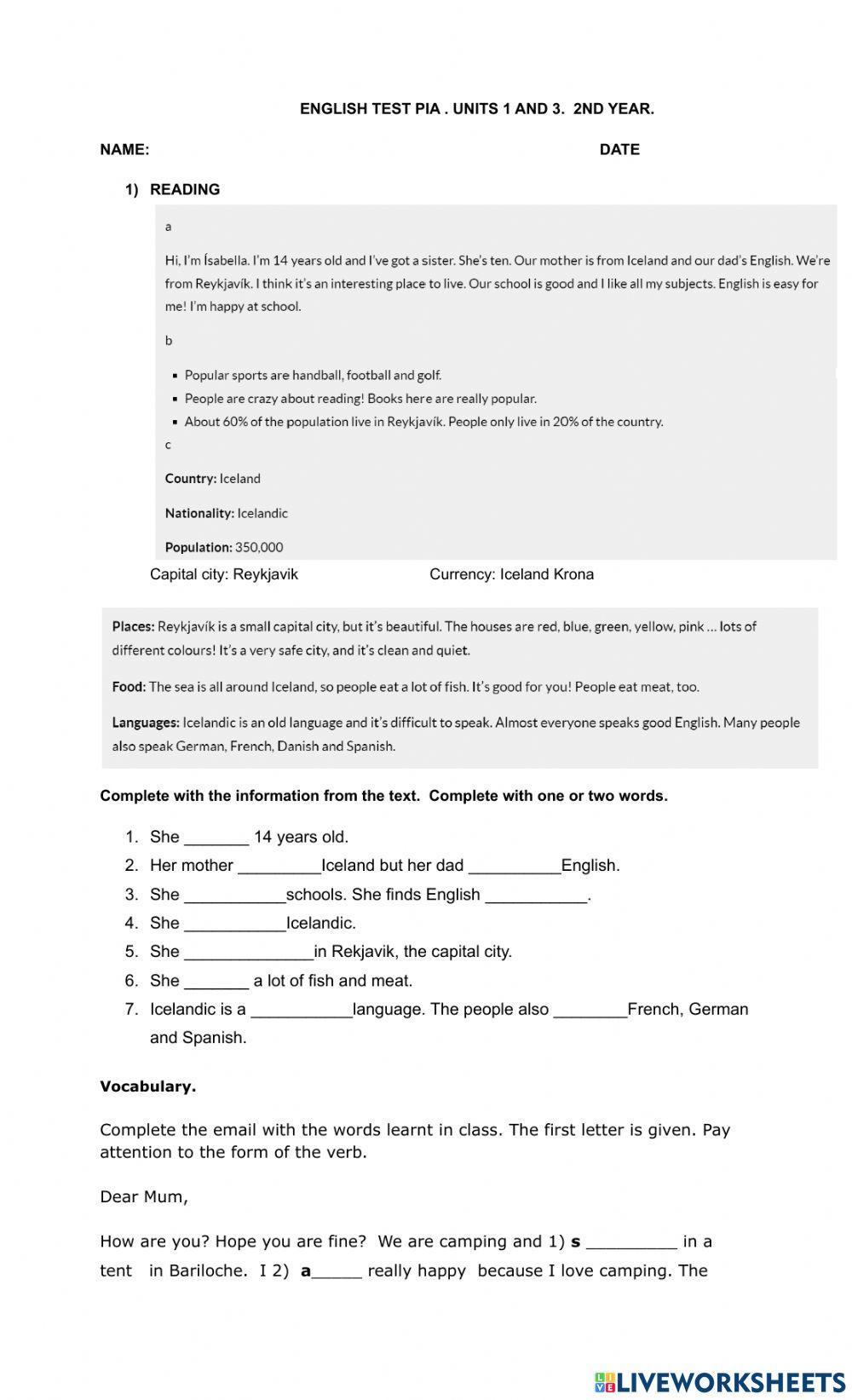 Verb to Be + quantifiers