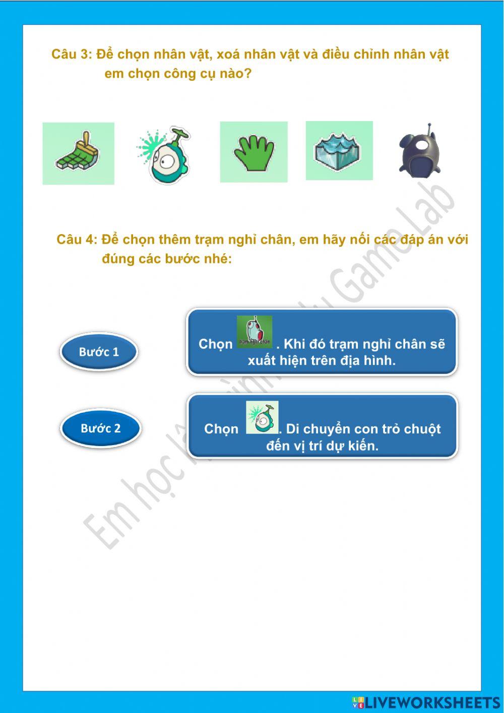 Lớp 1-Tuần 13-Bài 3: Chọn nhân vật (tiết 2)