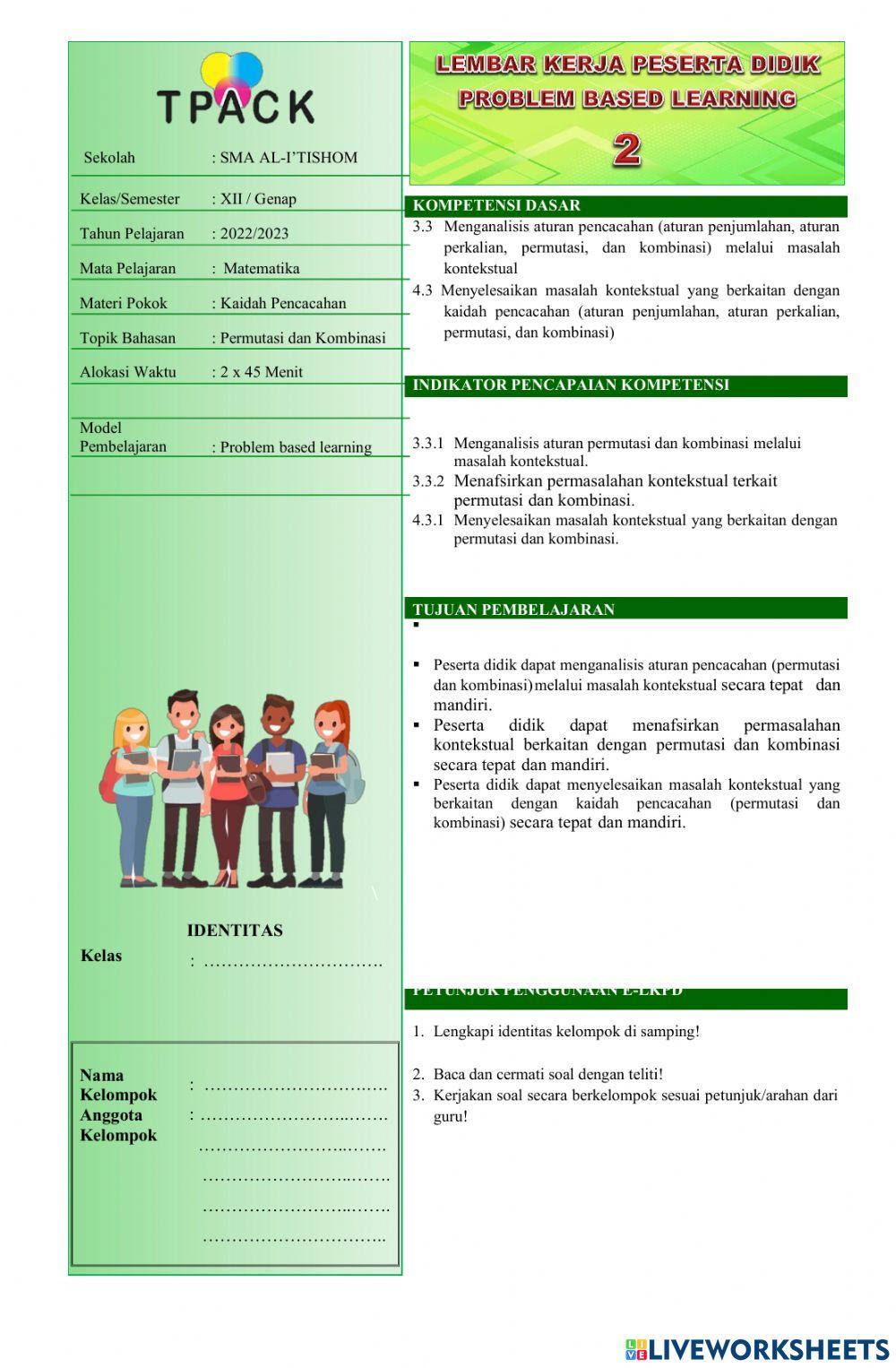 Lkpd permutasi & kombinasi