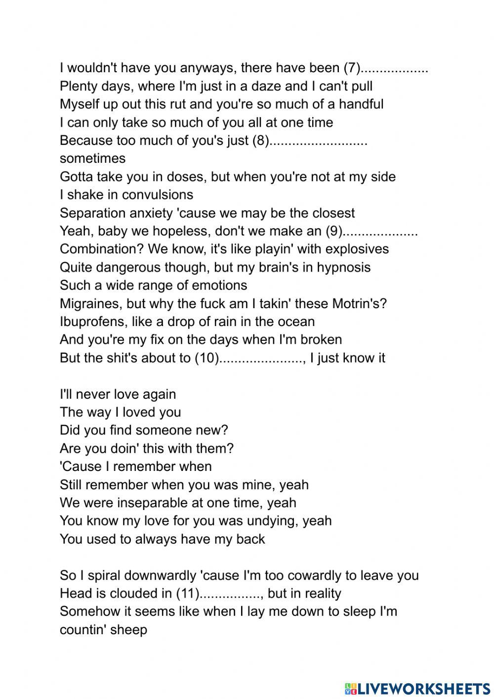 Never Love Again - Eminem