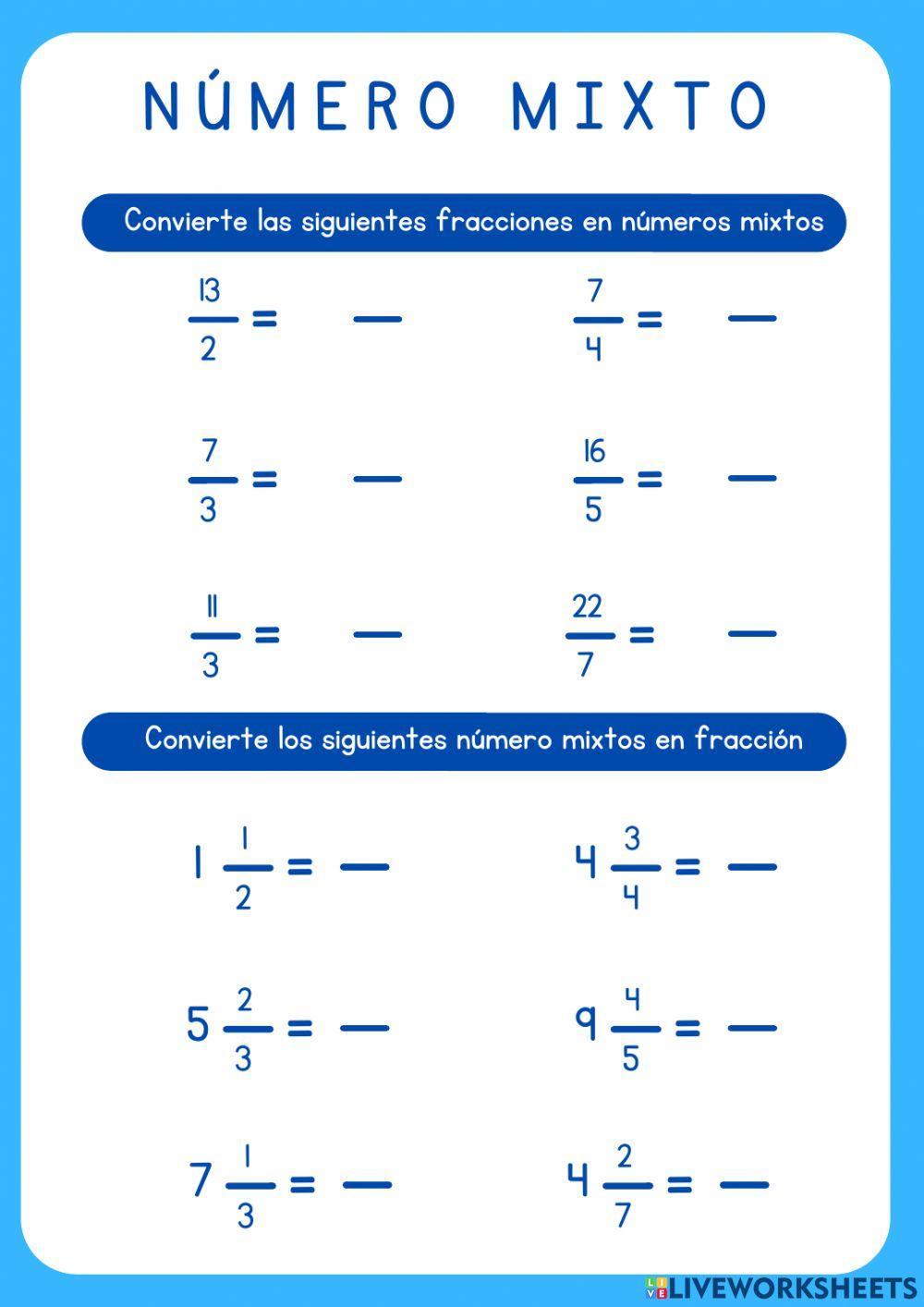 Números mixtos