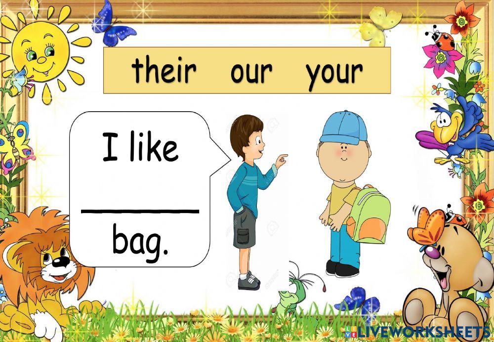 Possessive Adjectives