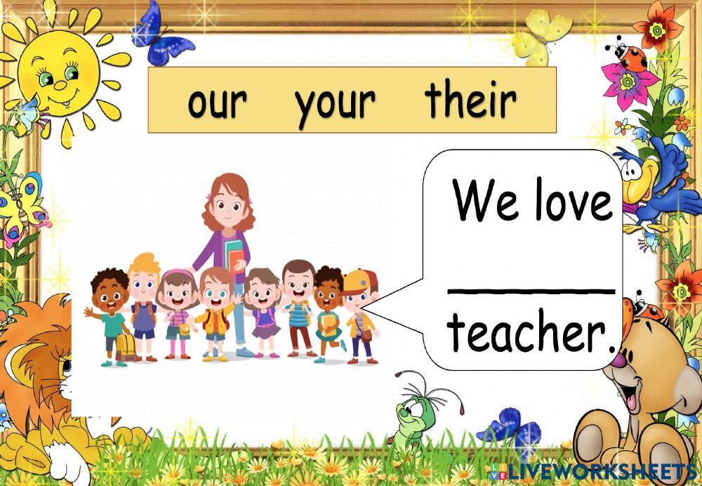 Possessive Adjectives